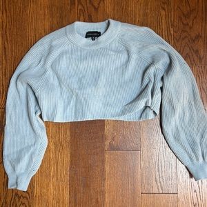 Cotton candy LA cropped sweater